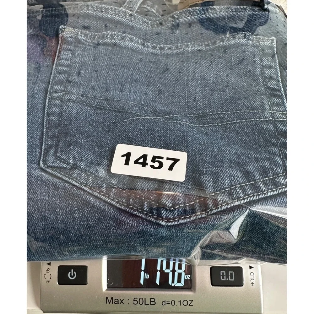 Levi Strauss Signature RELAXED Straight Leg Dark Wash Denim Jeans Men's 42 x 32